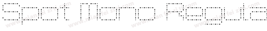 Spot Mono Regular字体转换